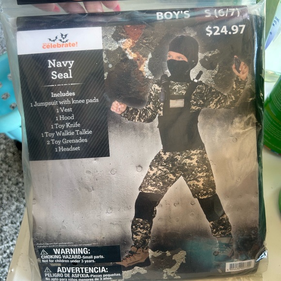 Navy Seal Costume with Camo Design NEW - Picture 1 of 3